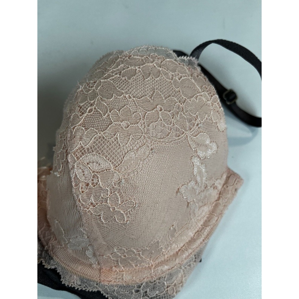 WOMENS MONTELLE INTIMATES CREM‎ FLORAL LACED BRA - 32/D - Picture 3 of 9
